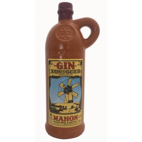 GIN XORIGUER MAHON CERAMIC IMITATION FLASCHE CL.70