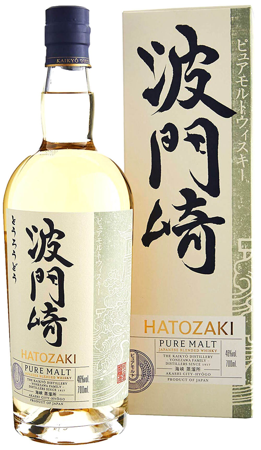 whisky kaikyo hatozaki malt cl.70 with case