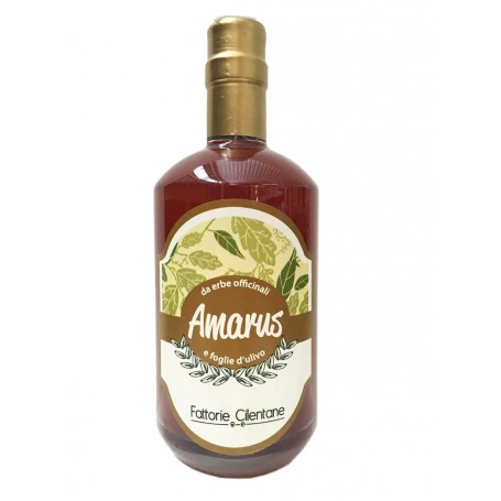 AMARUS LIQUEUR FROM OFFICINAL HERBS AND OLIVE LEAVES FATTORIE CILENTANE CL.70