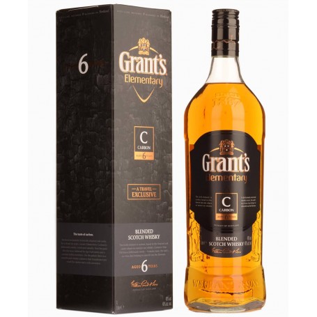 WHISKEY GRANT'S ELEMENTARY CARBON 6 YO LT.1 WITH CASE "SAVINGS FORMAT"