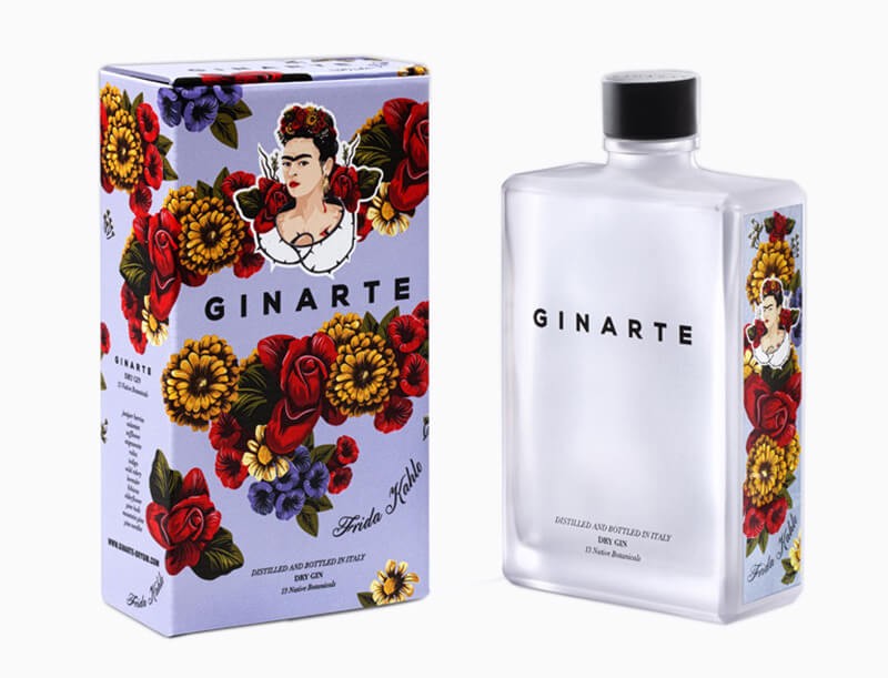 Gin Arte Ginarte Frida Kahlo Limited Edition Cl 70 With Glass And Case Gin Arte Ginarte Frida Kahlo Limited Edition Cl 70 With Glass And Case