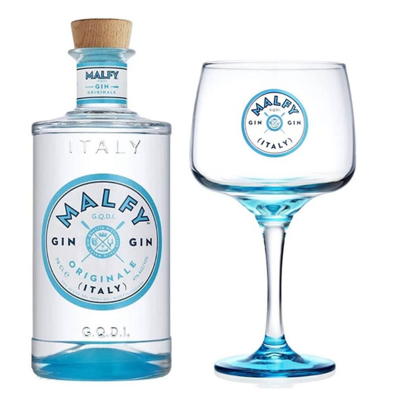 gin malfy originale cl.70 con bicchiere