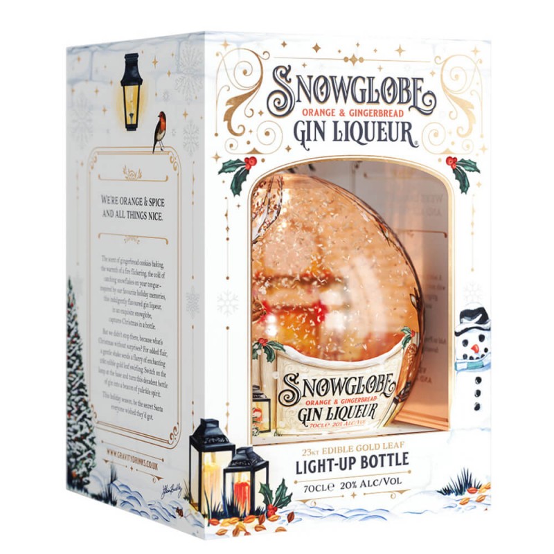 Snow Globe Orange & Gingerbread Gin Liqueur | The Cake Boutique