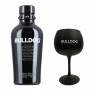 gin bulldog cl.70 con bicchiere nero