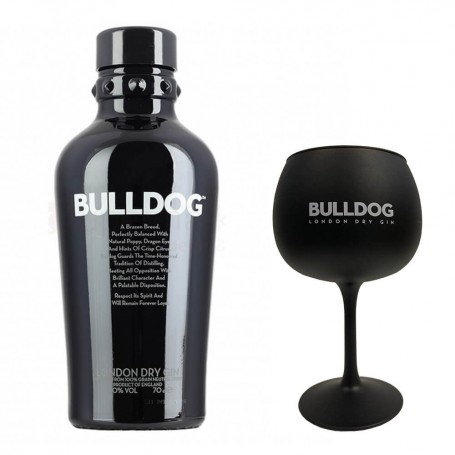 gin bulldog cl.70 avec verre noir