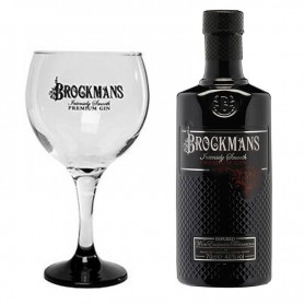 gin brockmans cl.70 con bicchiere