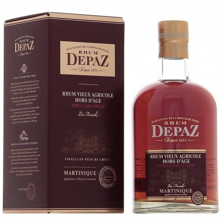 rhum depaz port cask finish cl.70 with case