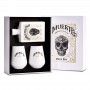 gin amuerte white gift box cl.70 with two glasses