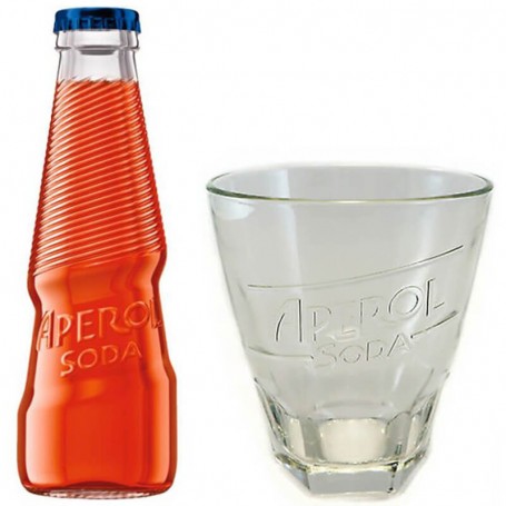 aperol soda glass x 6 pieces