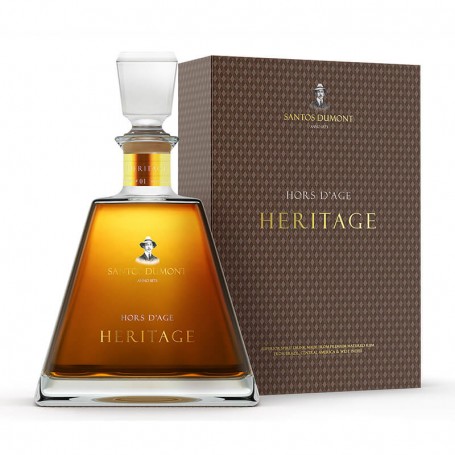 rhum santos dumont heritage - hors d’age cl.70 mit koffer