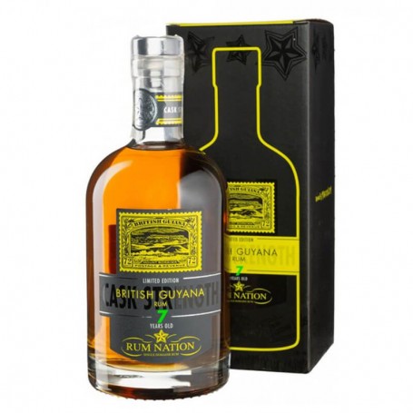 rhum nation british guyana 7 yo cask strengh cl.70 with case