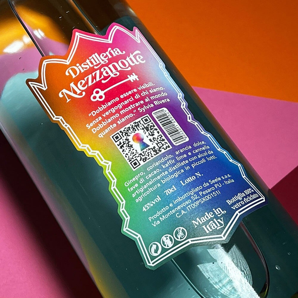 gin mezzanotte made with pride limited edition