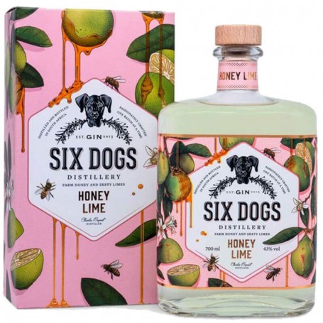 gin six dogs honey lime cl.70 con astuccio