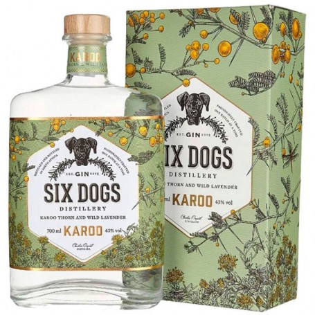 gin six dogs karoo cl.70 con astuccio