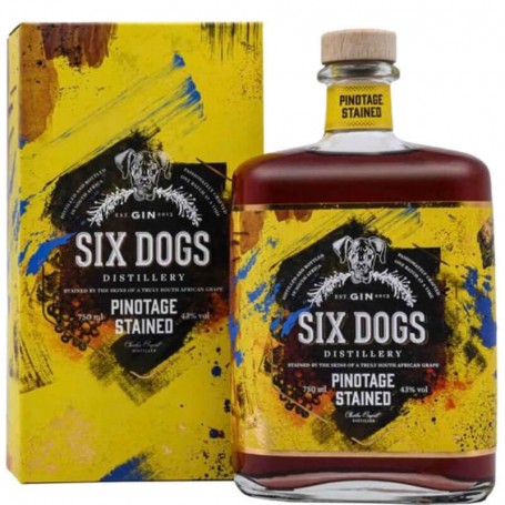 GIN SIX DOGS PINOTAGE GEBEIZT CL.70 MIT KOFFER