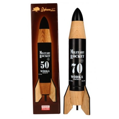 vodka debowa military rocket premium cl.70 con astuccio