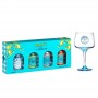 GIN MALFY POCKET 4 MINIATURS 5 CL. CON BICCHIERE