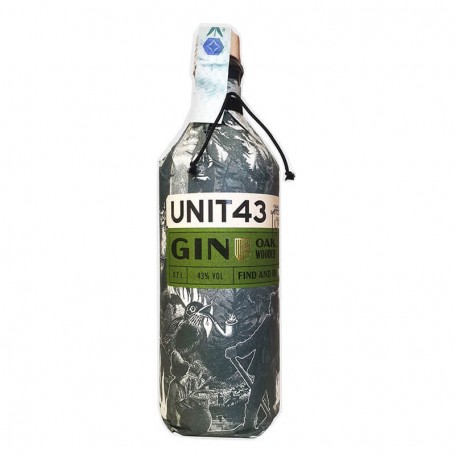 gin unit 43 oak wooded gin cl.70
