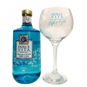 GIN DOLCE VITA DRY GIN CL.70 CON BICCHIERE