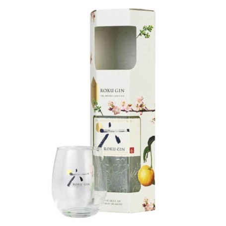 GIN ROKU CL.70 AVEC ÉTUI ET VERRE