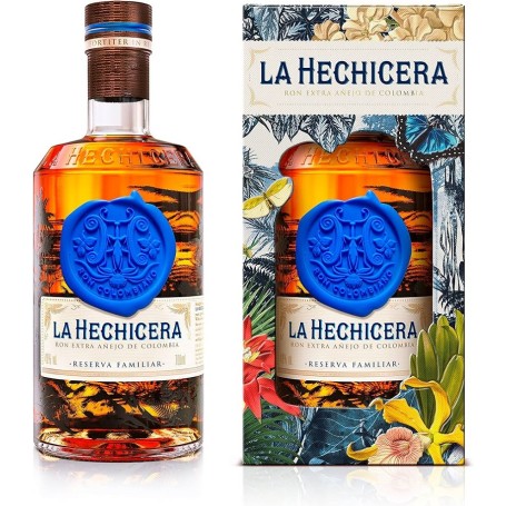rhum la hechicera cl.70 mit koffer und glas