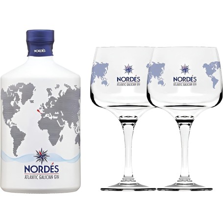 GIN NORDES ATLANTIC GALICIAN CL.70 WITH 2 GLASSES