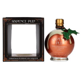 GIN-LIKÖR SIXPENCE PUD WEIHNACHTSPUDDING CL.50 MIT KOFFER