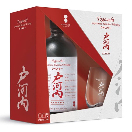 WHISKY TOGOUCHI KIWAMI CL.70 COFFRET AVEC 2 VERRES