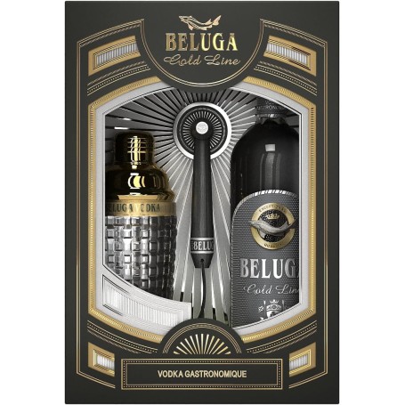 VODKA BELUGA GOLD LINE CL.70 CON ASTUCCIO E SHAKER