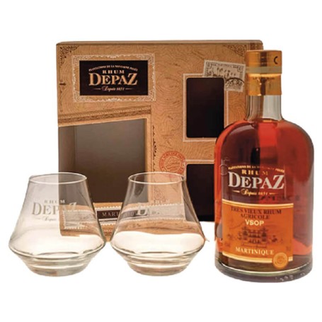 RHUM DEPAZ AGRICOLE RESERVE VSOP RESERVE SPECIALE CL.70 CASE WITH 2...