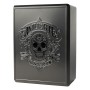 GIN AMUERTE BLACK METAL BOX CL.70 CON DUE BICCHIERI