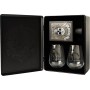 GIN AMUERTE BLACK METAL BOX CL.70 CON DUE BICCHIERI