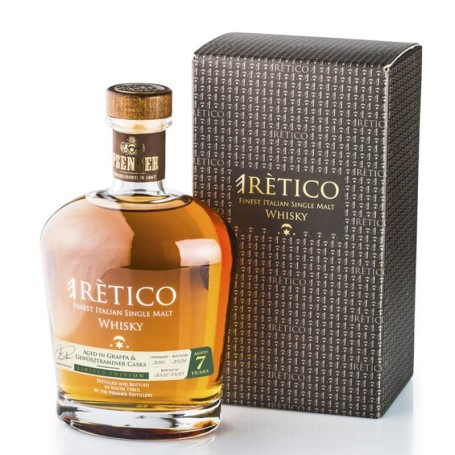 WHISKY ERÈTICO SINGLE MALT 7 YO IN GRAPPA E GEWURZTRAMINER CASKS CL.70 CON ASTUCCIO